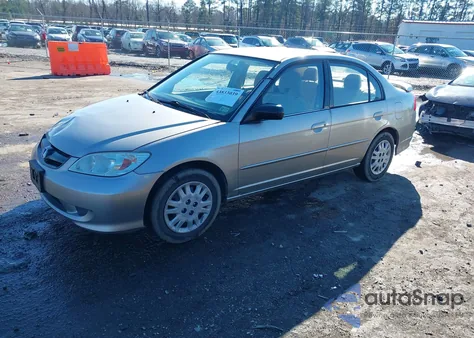 2005 Honda Civic Lx из США, поврежденный, VIN JHMES165X5S003362